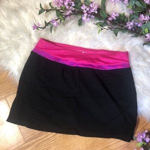 Tangerine tennis skirt